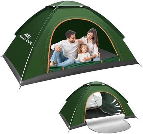 Camping Tent 2/3 Person，Portable Double Layer Outdoor Dome Tent, Waterproof Windproof Easy Setup - Suitable for Adventure, Weekend Hiking Trips