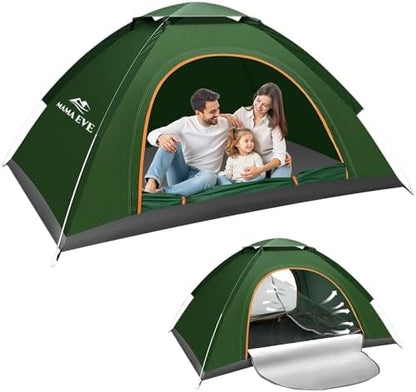 Camping Tent 2/3 Person，Portable Double Layer Outdoor Dome Tent, Waterproof Windproof Easy Setup - Suitable for Adventure, Weekend Hiking Trips