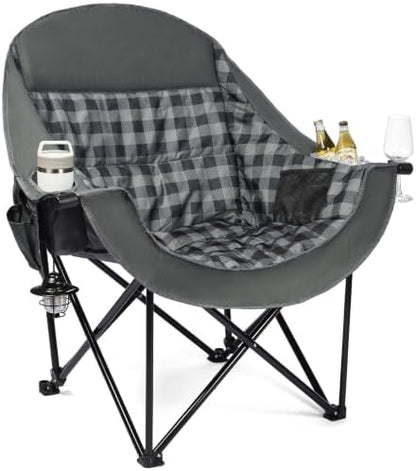 Oversized Camping Chair - Heavy Duty Outdoor Lawn Chair for Adults