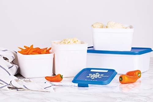 Amuse- Stackable and Unbreakable Alaska Commercial Grade Food Container set with Lid- Made in Europe (Set of 3-67 oz. each)