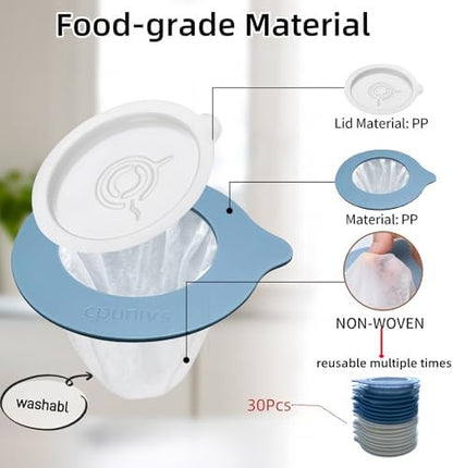 30Pcs Portable Pour Over Coffee Dripper Reusable Coffee Filters Pour Over Coffee Maker for Camping Coffee Travel Coffee Maker Single Serve coffee