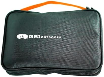 GSI Outdoors Destination Kitchen Set 24‑Piece, Full Camp Kitchen Kit, Cutlery for Persons, Pivot Tools, Spice Shakers & Carry Travel Case
