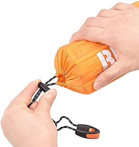 Life Emergency Shelter - 2 Person Tent - Emergency Blanket/Sleeping Bag/Raincoat 4PCS - Survival Tarp