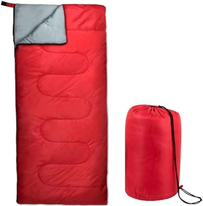 Envelope Sleeping Bags 4 Seasons Warm or Cold Lightweight Indoor Outdoor Sleeping Bags for Adults, Backpacking, Camping