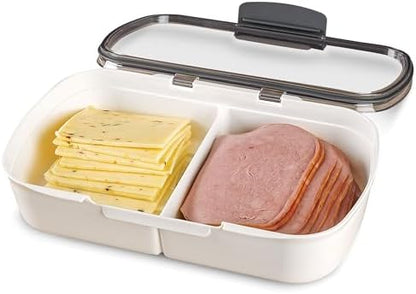 ProKeeper Split Deli Food Storage Container, Air-Tight Seal, 11.75 Inches