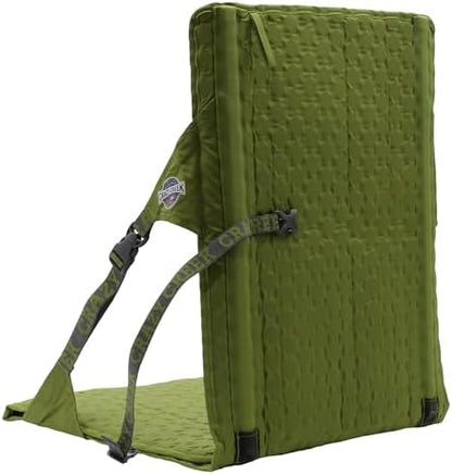 Crazy Creek HEX 2.0 PowerLounger for Day Hiking & Backpacking Trips, 250 LBS Weight Capacity, Adjustable Straps, Compact Design, Water-Resistant Olive/Slate