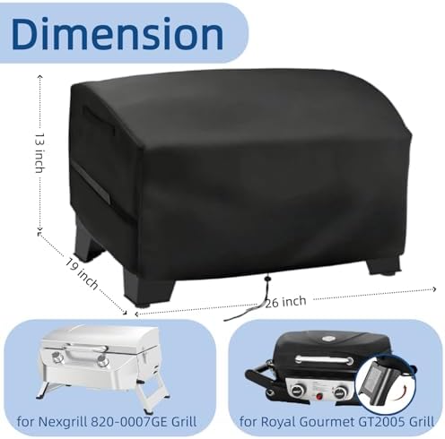 Mini Gas Grill Cover for Nexgrill 820-0007GE, for Royal Gourmet GT2006