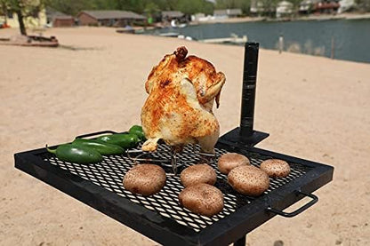 GameMaker Open Fire Cooking Grill | Adjustable Height