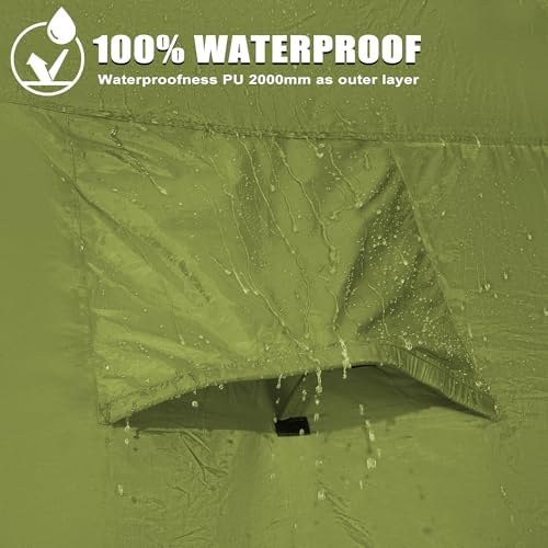 GoHimal Pickup Truck Bed Tent, 6.5FT Truck Tent for Camping(Green