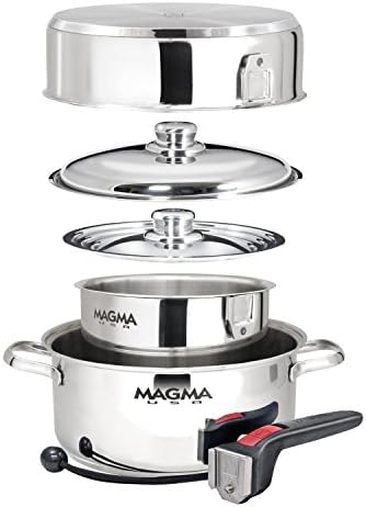 Magma A10-362-2-IND 7 Piece Stainless Steel Nesting Cookware Set