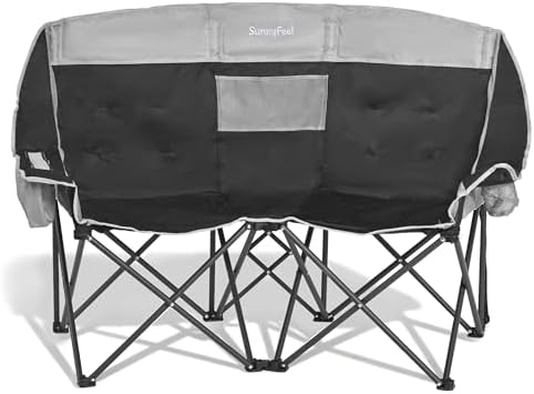 SUNNYFEEL Double Camping Chair Oversized Loveseat for Adults