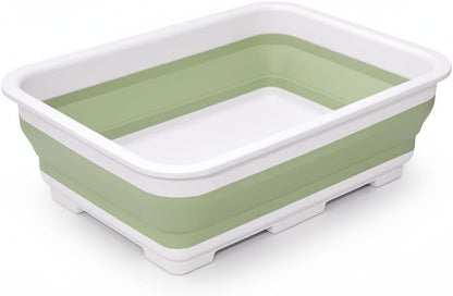 Goderewild Collapsible Dish Pan, 10L (2.6 Gal) Foldable Sink Tub