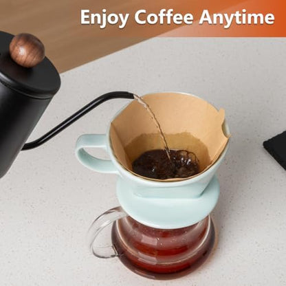 Pour Over Ceramic, Coffee Dripper Ceramic Coffee Maker,Green