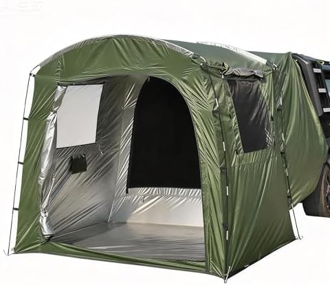 Economical Car Camping Tent - Easy Setup 210D Ripstop, Spacious Universal Fit for Overnight Outdoor Trips