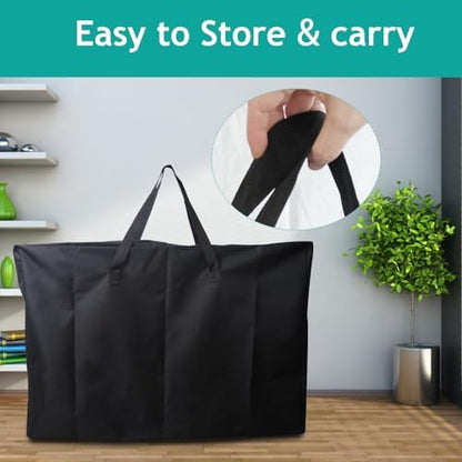 Heavy Duty Folding Chair Storage Bag, 600D Chair Storage Case for Beach Chair Camping Chair Zero Gravity Chair Folding Recliners, Extra Large Travel Bag with Zippers, 41.5" Lx 11" Wx 28.5" H