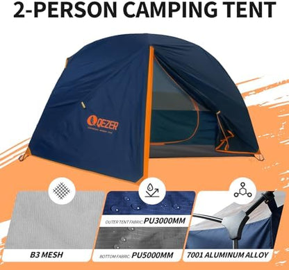 Ultralight Backpacking Tent, Waterproof Camping Tent for Hiking