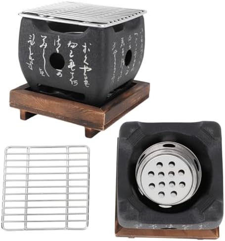 Mini Portable BBQ Grill, Japanese Charcoal Stove for Cooking