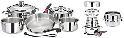 Magma A10-360L-IND 10 Piece Stainless Steel Nesting Cookware Set