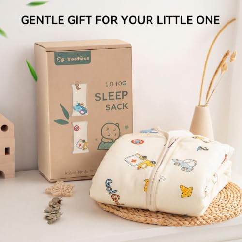 Yoofoss Baby Sleep Sack 18-24 Months Rayon Made from Bamboo 1.0 Tog