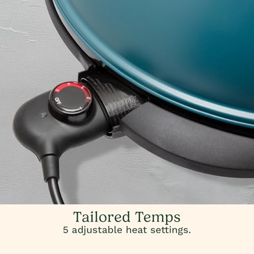 Cuisinart Indoor/Outdoor Electric Griddle, 2-in-1 Portable BBQ with Flat Top Nonstick Cooking Surface, Adjustable Heat, Stand/Tabletop Options for Cookouts, Barbecues & Small Spaces, No Tools Needed