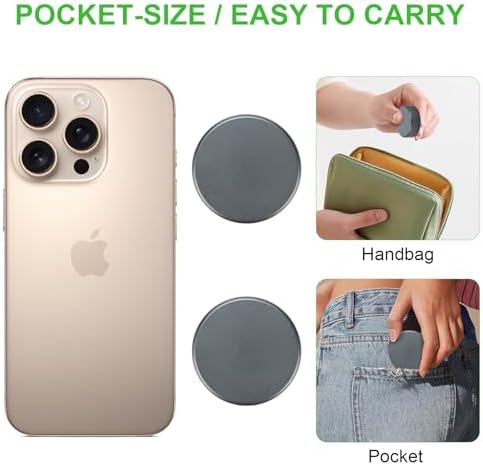 Metal Pill Case, 2Pack Aluminium Small Medication Containers for Pocket Purse, Travel Waterproof Vitamin Organizer Box, Portable Tiny Round Medicine Dispenser Caddy for Camping, Working - Gray