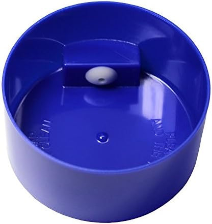 Tightvac - 1 oz to 6 ounce Vacuum Sealed Storage Container - Dark Blue Cap & Clear Body
