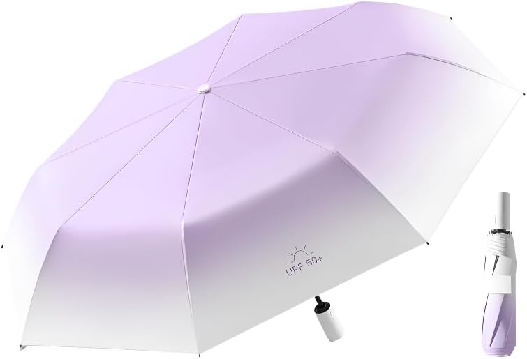 Compact Travel Umbrella - Auto Open Close Small Umbrella, Lightweight Design for Sun & Rain Protection