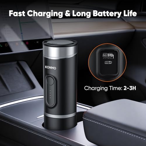 Portable Espresso Machine for Travel, Self-Heating Coffee Maker