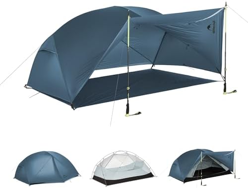 Naturehike Mongar Upgraded 1/2/3 Person Backpacking Tent,Waterproof Lightweight Camping Tent with Footprint