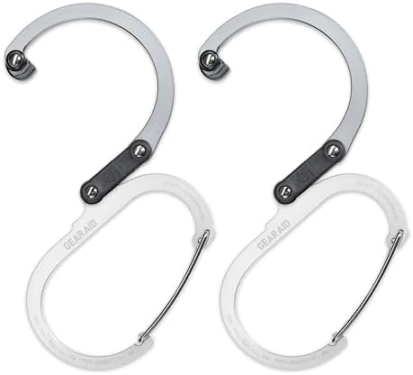 GEAR AID HEROCLIP (Large) Carabiner Gear Clip and Hook for Hanging Heavy Duty Items, Camping Backpacks, Suitcases, Kayaks, Bicycles and More