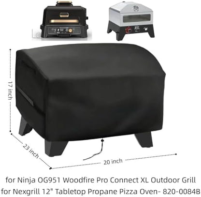 Mini Grill Cover for Ninja OG951 Woodfire Pro,for Nexgrill 12" Pizza Oven