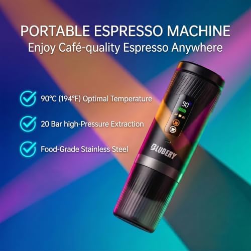 LED Screen portable espresso maker,travel espresso maker, espresso machine