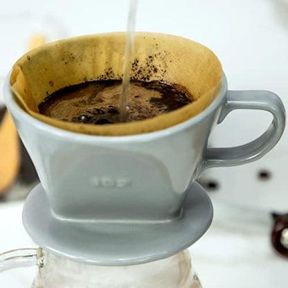 Pour Over Ceramic, Coffee Dripper Ceramic Coffee Maker,Grey