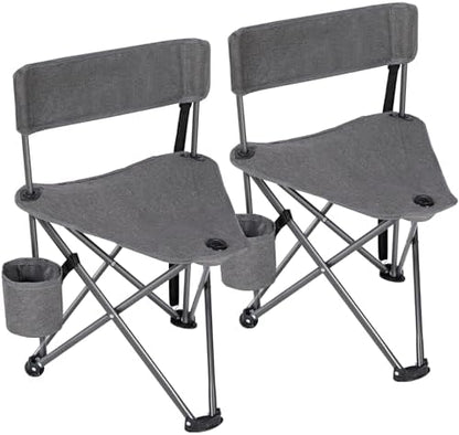 REDCAMP 2 Pack Tripod Camping Chairs Folding Lightweight