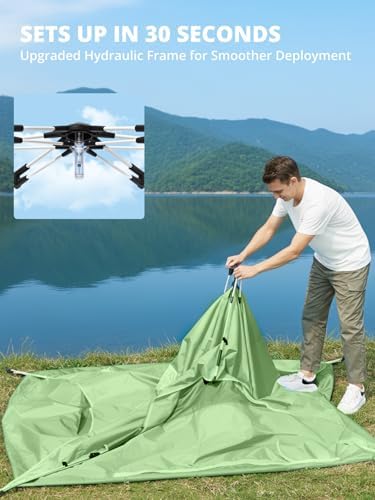 CAMEL CROWN 4/6 Person Instant Cabin Tent, Pop Up Windproof Tents for Camping, 60-Second Setup Family Tent with Carry Bag for Outdoor Hiking