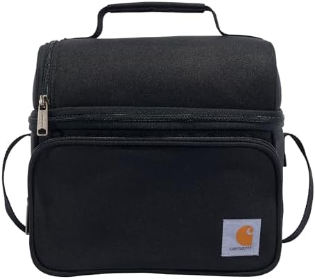 Carhartt Camping Cooler, Worksite Lunch Box, Soft Shell Lunch Bag for Construction Sites, Work and Everyday Use, Black