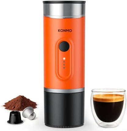 Portable Espresso Machine for Travel, Self-Heating Coffee Maker