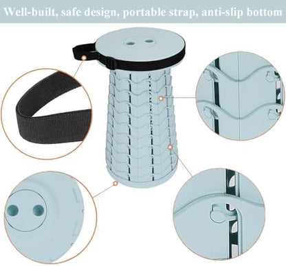 Fishboy Collapsible Stool for Adults, Portable Folding Camping Seat, 400lbs