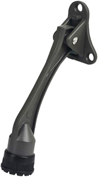 Door Stopper, Kick Down Door Stops for Heavy Doors, with Rubber Tip and Spring Lever, Adjustable, Easy to Set Down and Release, 4-Inch, for Wide Doors (4inch x 30pack, Dark Grey)