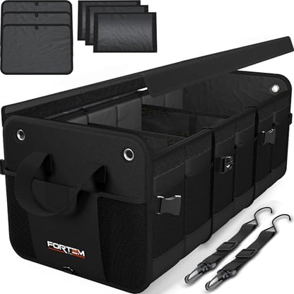 FORTEM Trunk Organizer - Collapsible Car Organizer & Storage Bag for SUVs