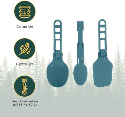 Coghlan’s Folding Camping Cooking Utensils – Compact, Lightweight Spoon, Spatula & Utensil Set – Heat‑Resistant, Durable Nylon Gear for Outdoor Cooking, Hiking & Travel