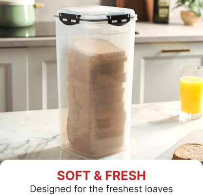 Tafura Bread Box with Tray, Airtight BPA-Free Bread Storage Container