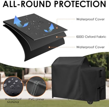 600D Waterproof Grill Cover for Traeger Woodridge 51x27x46