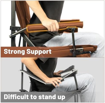 TIMBER RIDGE Oversized Folding Camping Chair High Back 500lbs