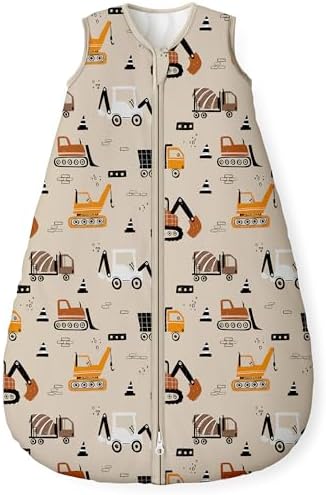 Yoofoss Baby Sleep Sack 6-12 Month 1.5TOG 100% Organic Cotton 2-Way Zipper