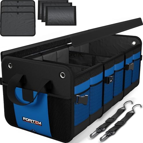 FORTEM Trunk Organizer - Collapsible Car Organizer & Storage Bag for SUVs