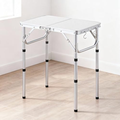 YUFIFAIRY Small Folding Table Portable, 24" L x16 W Foldable Camp Table