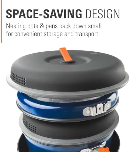 GSI Outdoors Bugaboo Base Camper Cookset, Ceramic, Small to Large