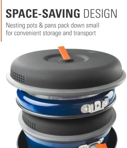GSI Outdoors Bugaboo Base Camper Cookset, Ceramic, Small to Large