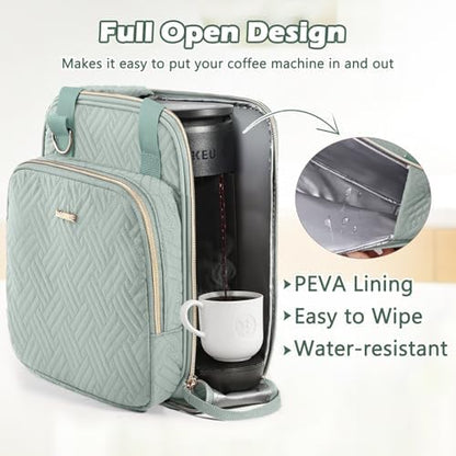 BAGSPRITE Coffee Maker Travel Bag Compatible with Keurig K-Mini Mate